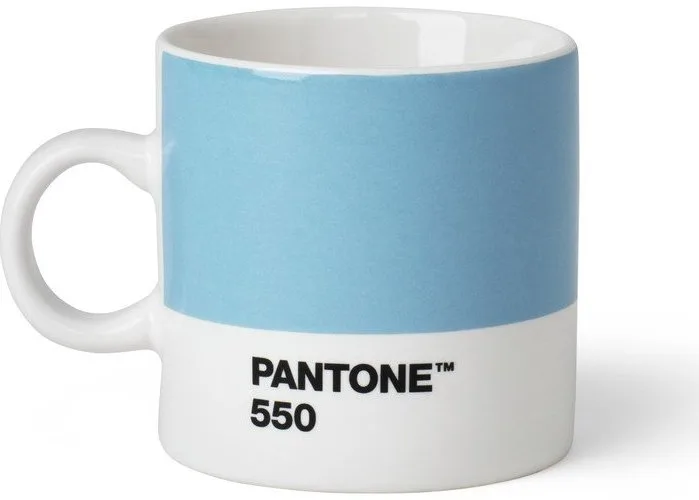 Světle modrý porcelánový šálek na espresso 120 ml Light Blue 550 – Pantone