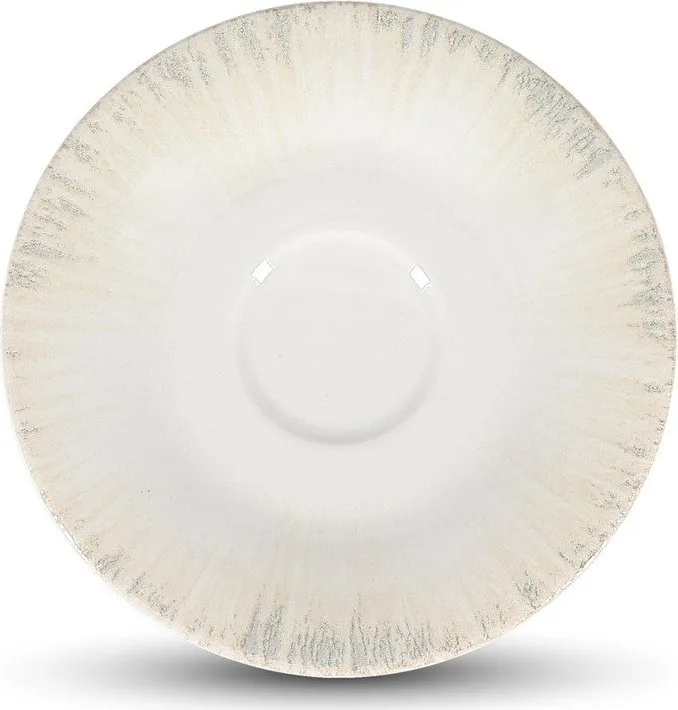 Světle šedý porcelánový podšálek ø 14 cm Nuance – BonBistro