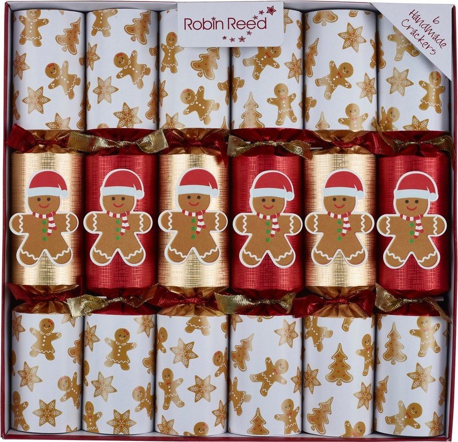 Vánoční crackery v sadě 6 ks Racing Gingerbread – Robin Reed Robin Reed
