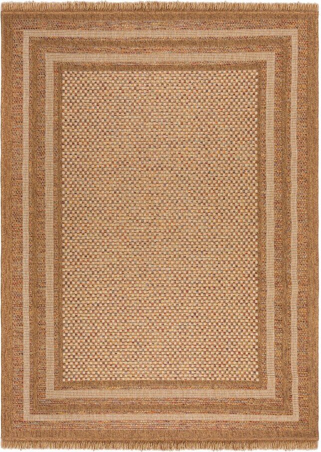 Vnitřní a venkovní koberec v přírodní barvě 160x230 cm Layla Border – Flair Rugs Flair Rugs