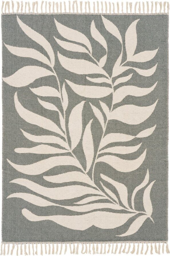 Zelená/béžová bavlněná deka 130x180 cm Loni – House Nordic House Nordic