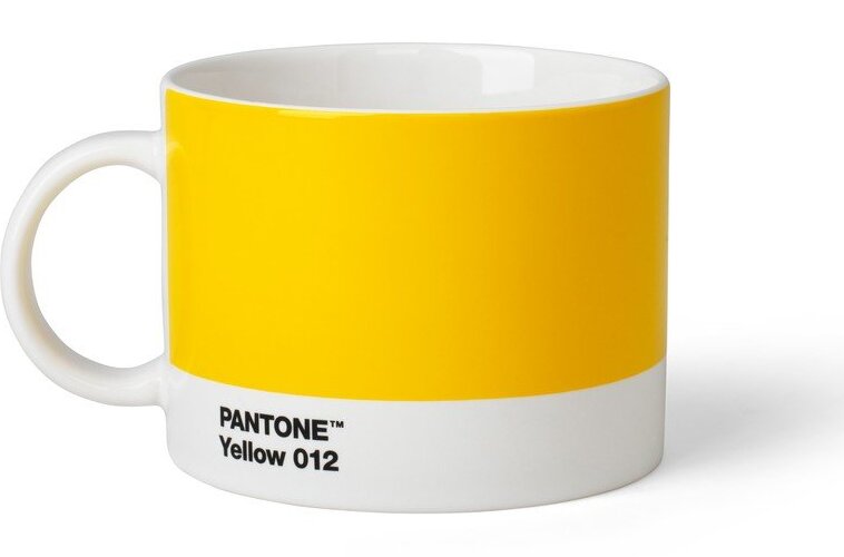 Žlutý porcelánový hrnek 475 ml Yellow 012 – Pantone Pantone
